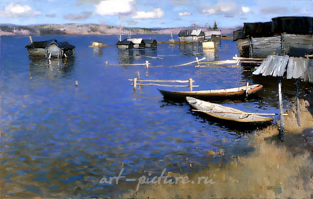 洪水，1995年，布面油画，71×112