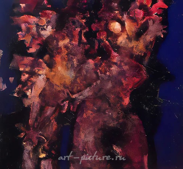 The couple, 1991, оil on canvas, 130x140