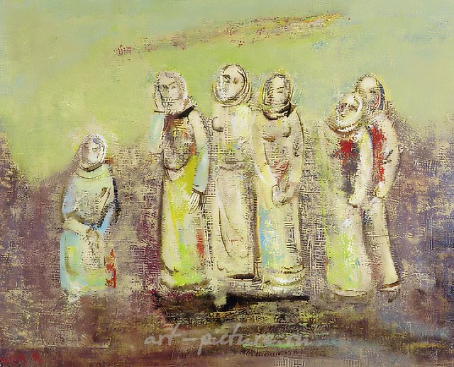 Women of Karabakh, 1991, canvas, oil, 80x100 cm. Private collection, Germany
