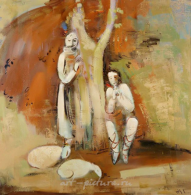 Karabakh Melody, 1993, canvas, oil, 105x102 cm. Author`s property
