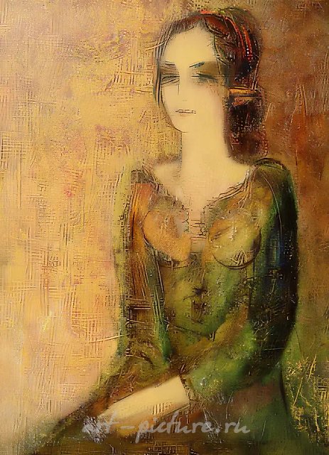 Golden Portrait, 1996, canvas, oil, 80x60 cm. Private collection, Great Britain