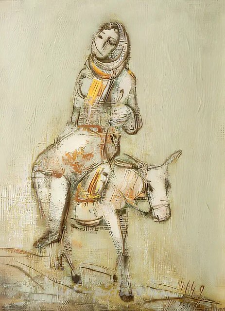 Paths, 1995, canvas, oil, 40x30 cm. Private collection, Russia
