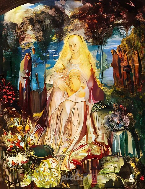 Северная мадонна.(Стокгольмская), 1995, холст, масло, 116 х 89