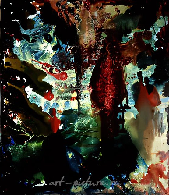Сотворение Евы., 1990,  холст, масло, 116 х 89  Коллекция галереи "Гороскоп".