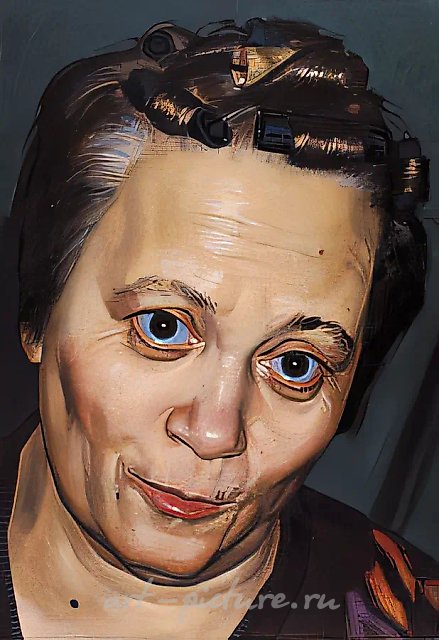 Сестра, 1996, акрил, холст, 55x38