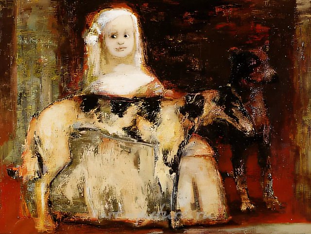 Инфанта, 1996, холст, масло, 70х90