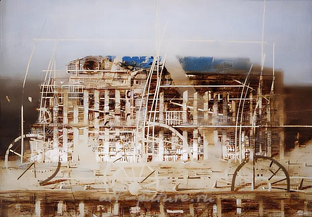 被遗忘的港口，1994年，布面油画，45×65