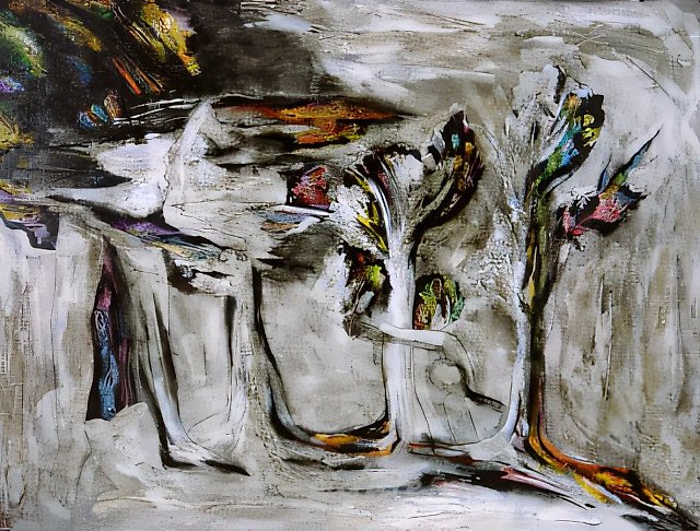Аллегория сна №9, 1995, масло на холсте, 70x90