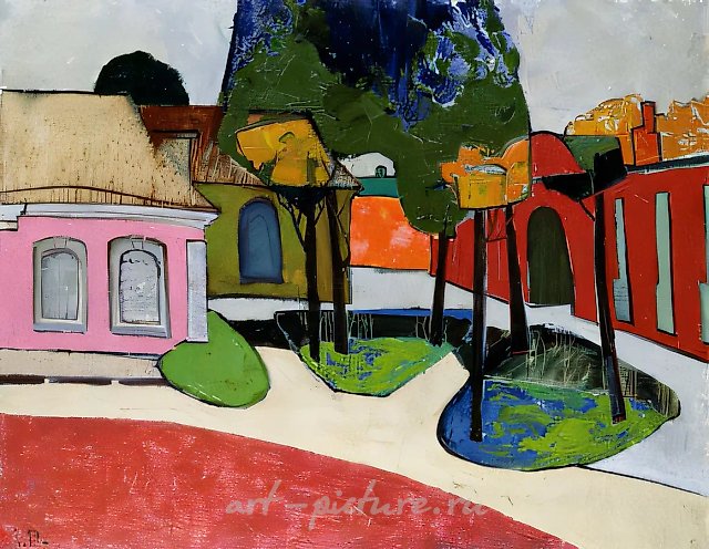 Крепость, 1992, холст, масло, 100х80