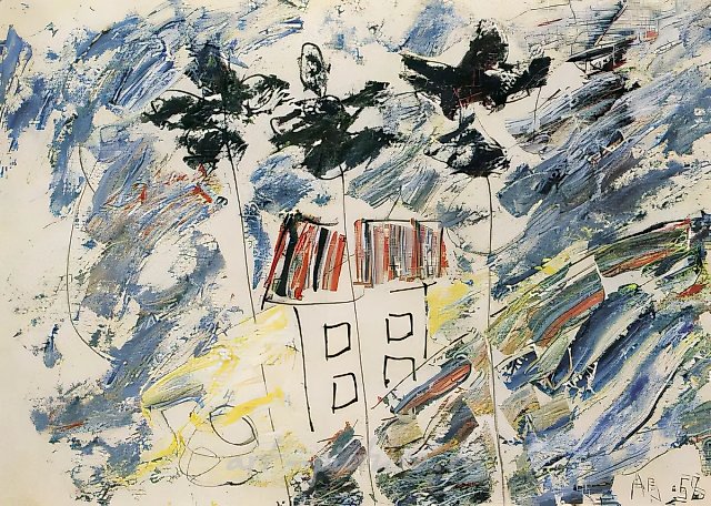 Буря, 1954, холст, масло, 40x57