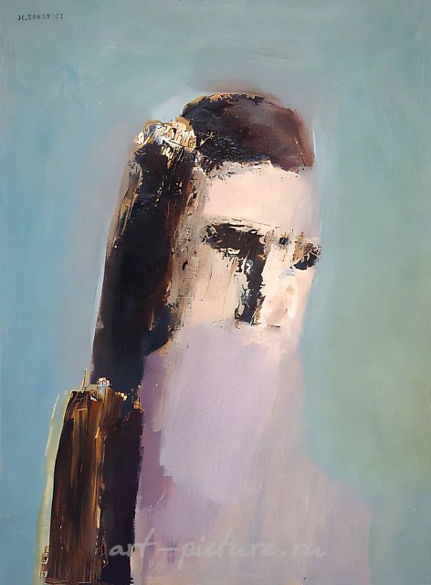 Женский портрет, 1963, холст, масло,   Собственность автора