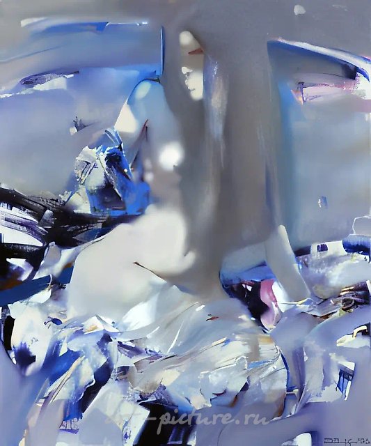 Белая обнаженная, 1996, холст, масло, 105х90