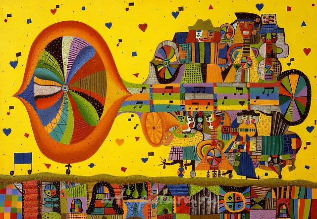 Ключ к сердцу, 1994, холст, масло, 51x70 см. Частная коллекция, США