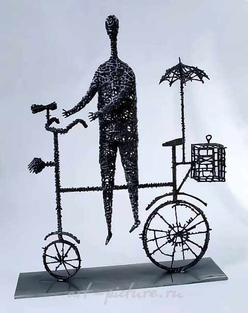 捕鸟人，1995年，金属，焊接，60×50×10