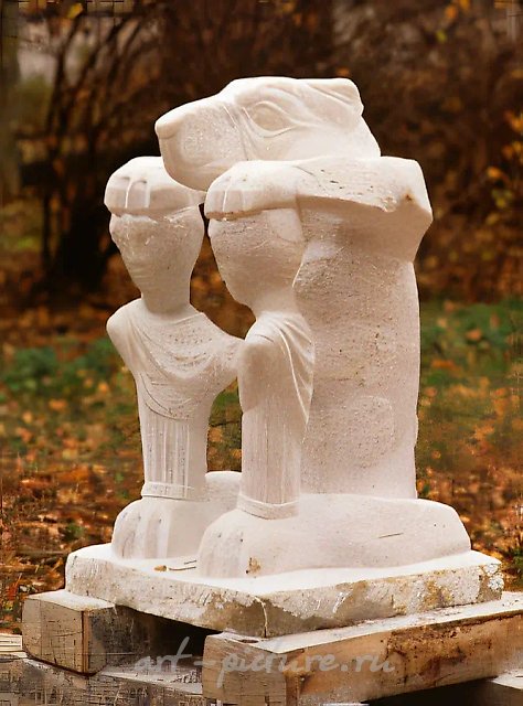 Капитолийская волчица, 1995, мрамор, 65х60х96