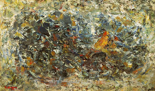 Autumn Motif, 1964, canvas, oil, 80x130.5