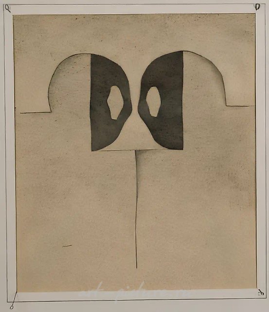 Разговор., 1961, бумага, акварель, 26 х 24