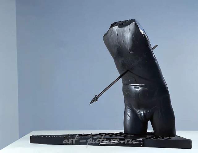 Последний герой, 1995, дерево и металл, 135x26x74