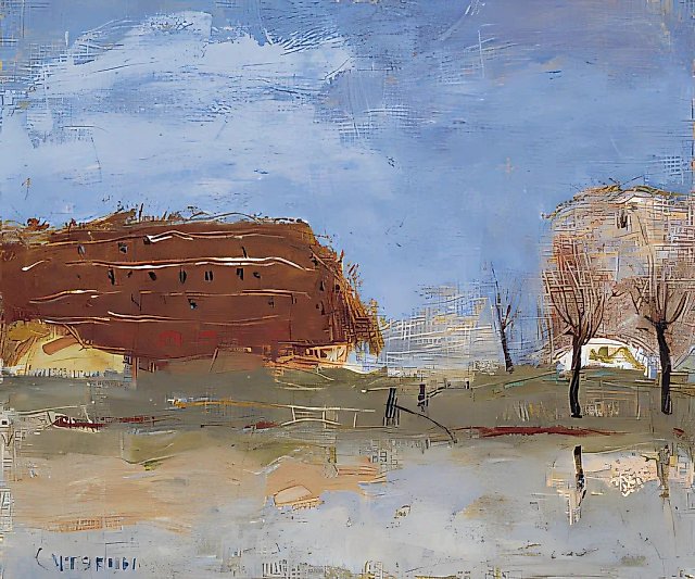 Весна, 1993, масло на холсте, 55x65