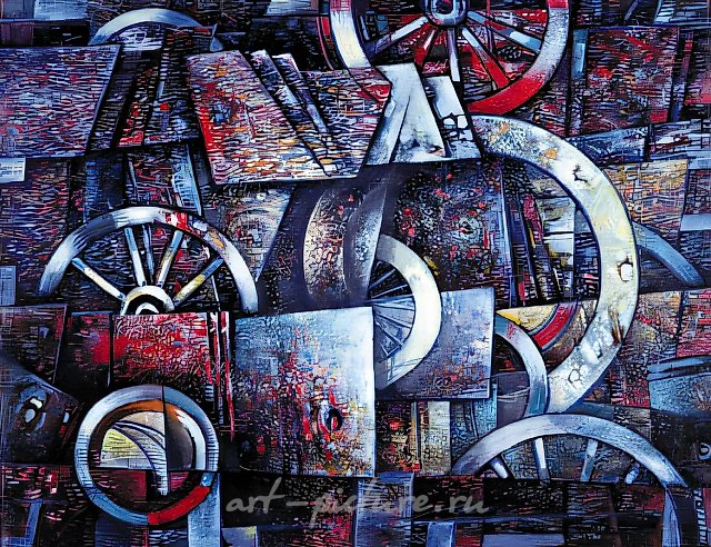 Движение, 1993, холст, масло, 78х99