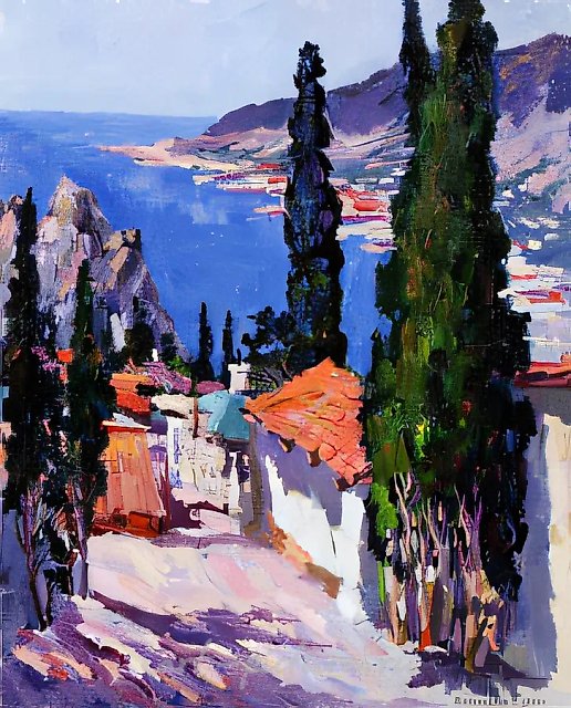 Берег Тавриды, 1996, холст, масло, 50х60