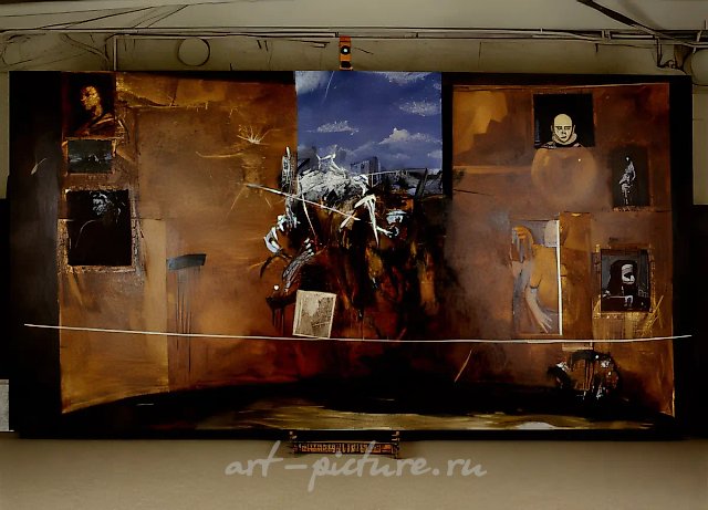 Trompe-L'oeil, 1993, холст, масло, акрил, 360х190 Собственность автора