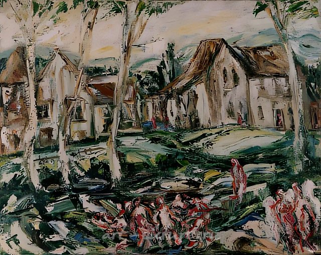 Spring in Burgundy, 1995, canvas, oil, 100x80