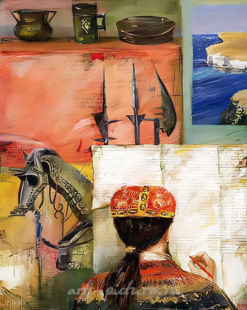 Справочник антиквара., 1996, холст, масло, 90х80 Собственность автора.