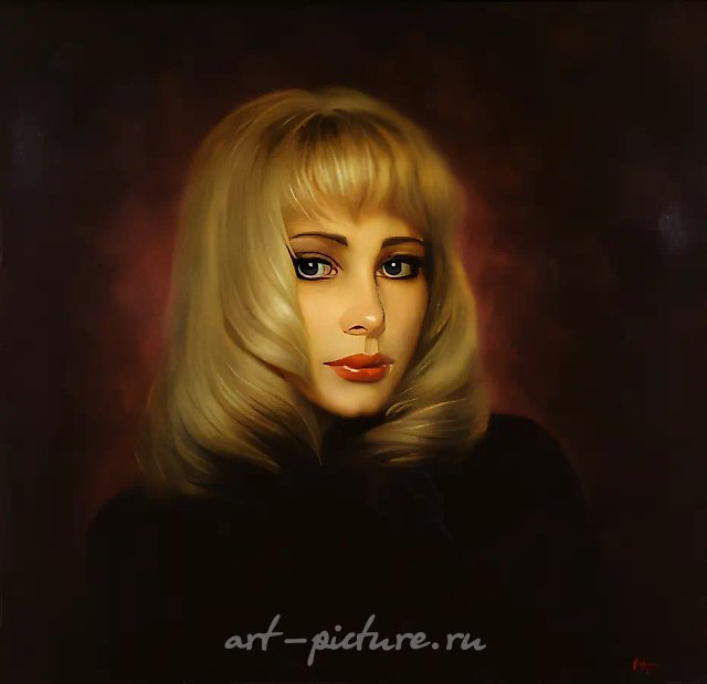 Инга, 1993, холст, масло, 60x60. Собственность автора