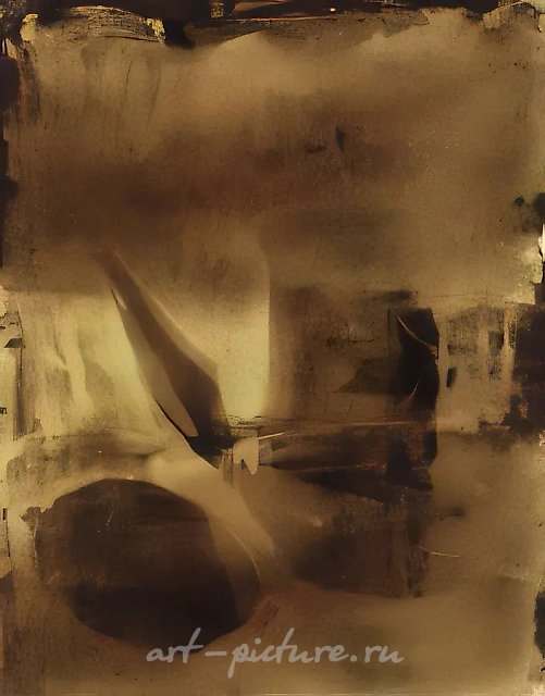 Sunset in the city, 1993, paper, water-colour, 13 x 9,2 cm Author’s property