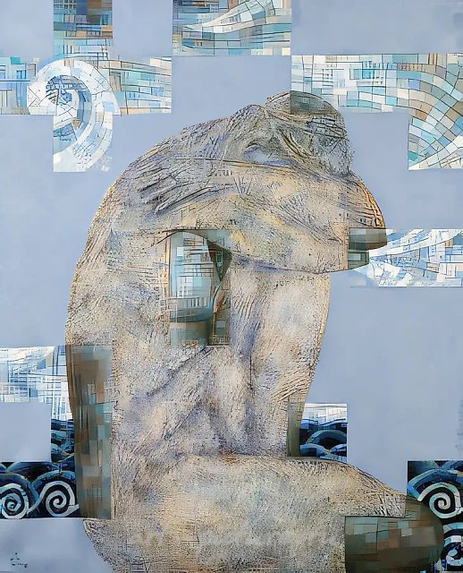 Из цикла "Метаморфозы Херсонеса". № 1, 1994, холст, см.техника, 100 х 80