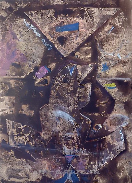 Пируэт, 1996, смешанная техника, бумага, 50x35. Собственность автора