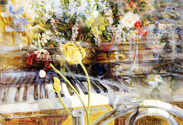 Фисгармония, 1975, масло на холсте, 60x40. Частная коллекция, Москва