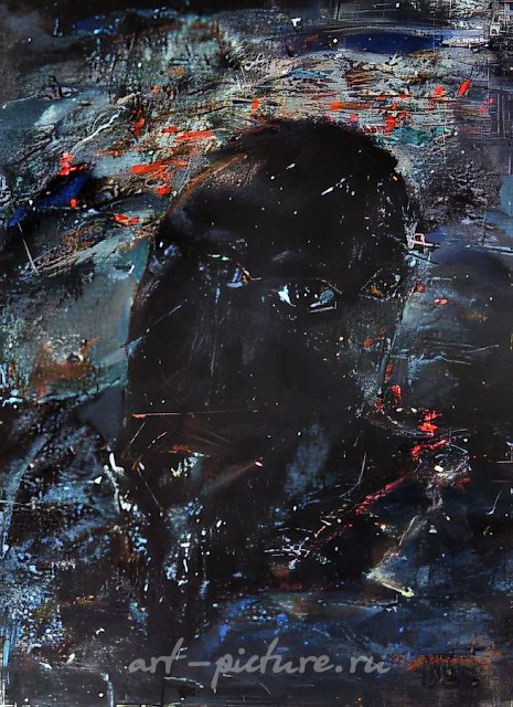 Бетар, 1988, оргалит, темпера, лак, 80х60 Собственность автора
