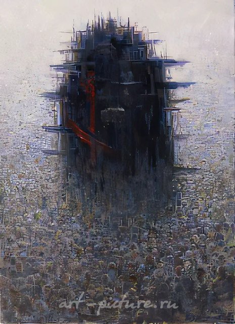 Развод, 1988, холст, масло, 69х50,5 Собственность автора