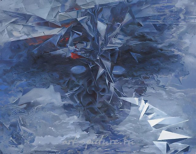 Разлом, 1993, холст, масло, 80х100 Собственность автора
