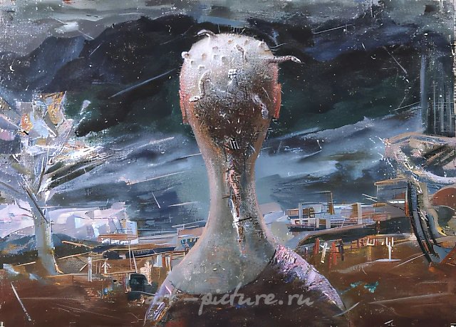 Двадцатая Горгона, 1989, холст, масло, 70х94,5 Собственность автора