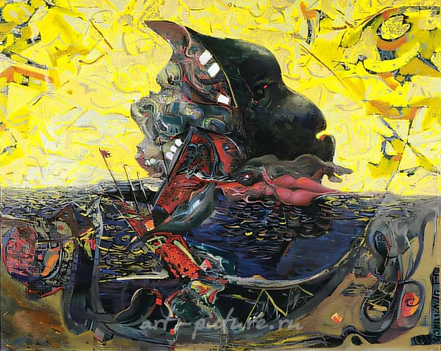 Корабль дураков, 1993, холст, масло, 80х100 Собственность автора