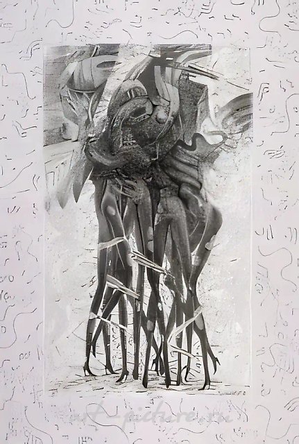 ..., 1994, смешанная техника, автолитография, 87х58 Собственность автора