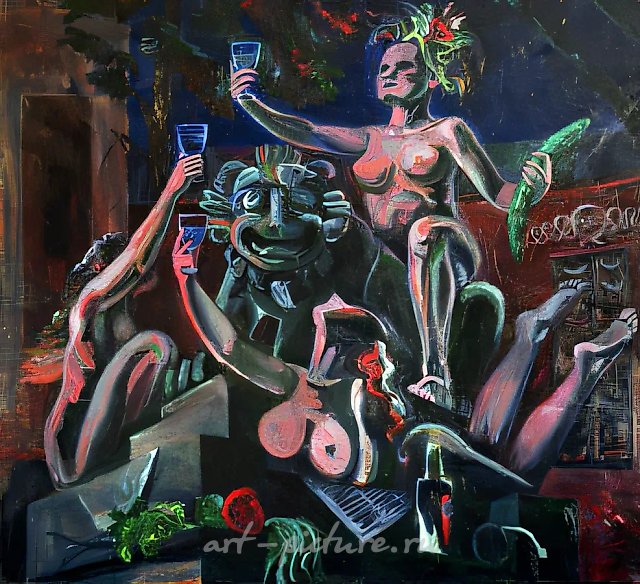 Победа!, 1993, масло на холсте, 107x115. Собственность автора
