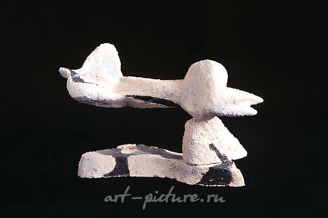 Сон II, 1995, шамот, 10x18x7. Собственность автора