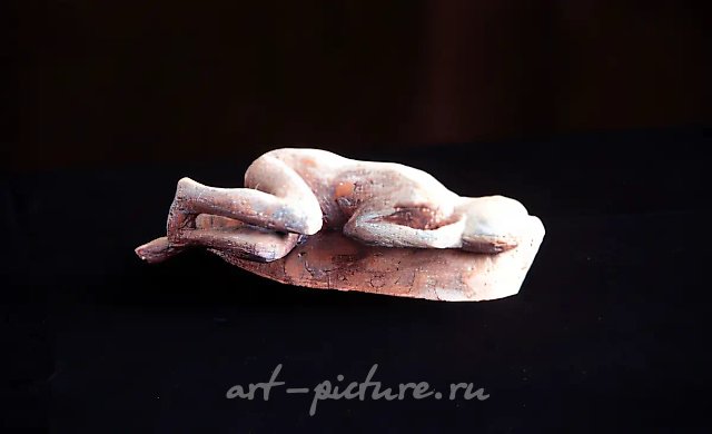 Сон I, 1993, керамика, 5x16x8. Собственность автора