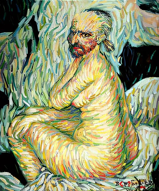 The self-portrait of shy artist, 1996, oil on canvas, 80 x 70 Author's property
