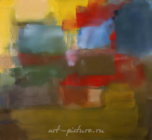 Departure, 1993, cardboard, oil, 68x78 Author's property