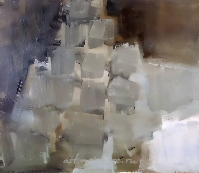Untitled, 1997, cardboard, oil, 67x81 Author's property