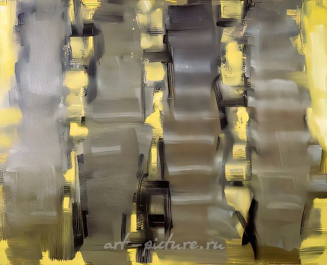 Composition, 1997, cardboard, oil, 74x95 Author's property