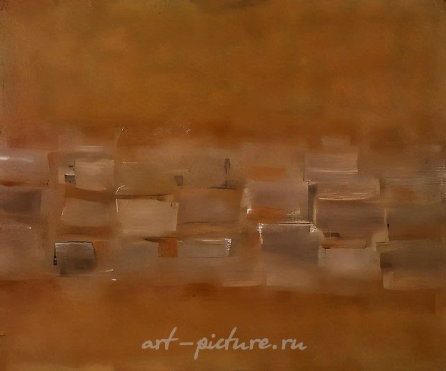 Untitled, 1995, cardboard, oil, 75x90 Author's property