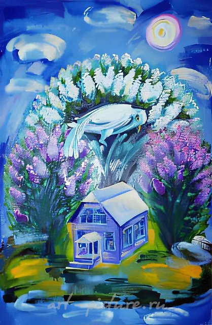 Белая ворона, 1995, холст, масло, 100x60. Собственность автора, $400