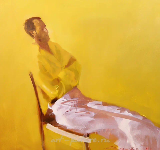Portrait of the artist Floreskul, 1997, canvas, oil, 131x136.5