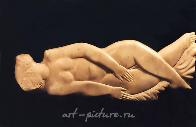Danae, 1996, marble, 105x45x25. Author`s property